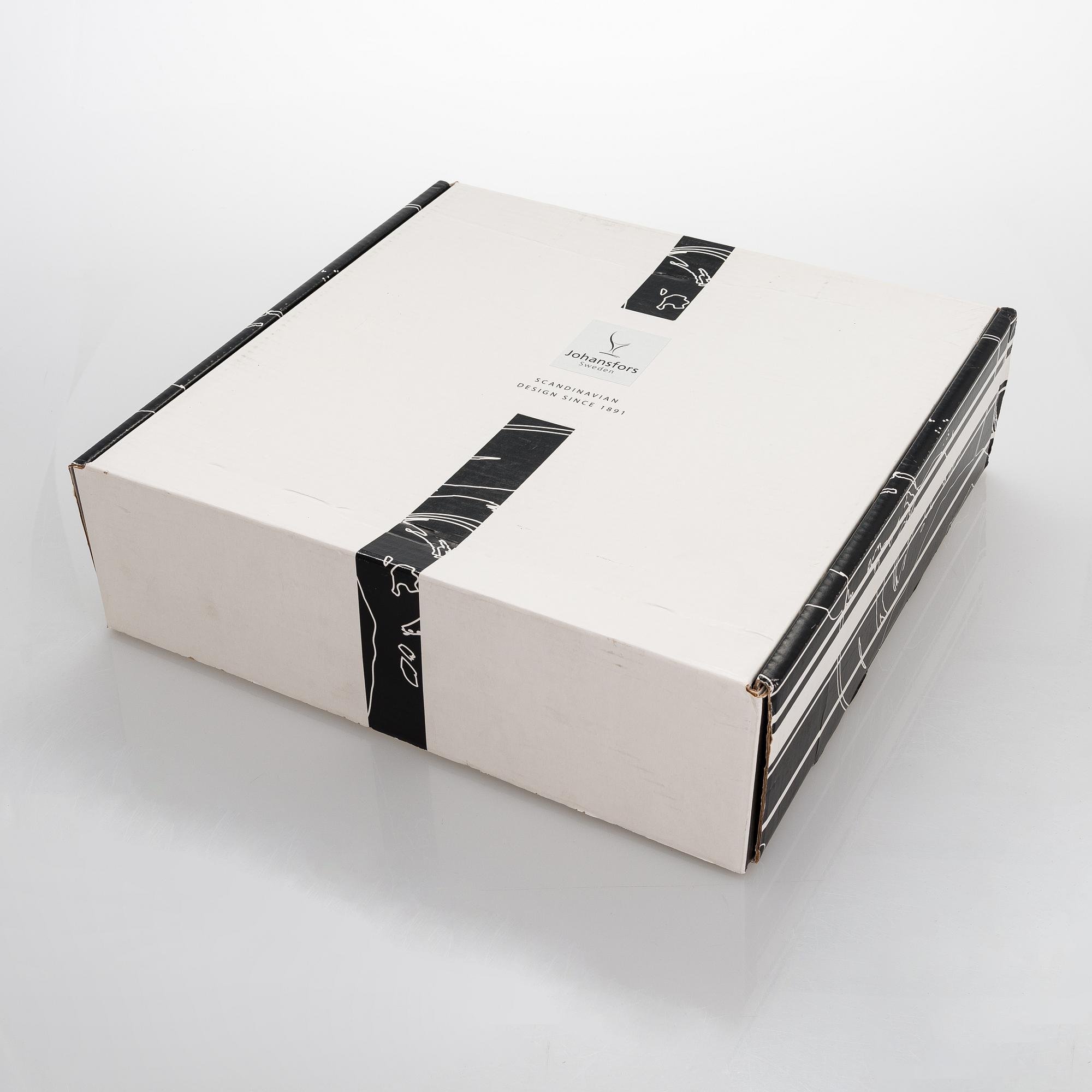 Ardy Strüwer, vase and bowl, signed, Johansfors.