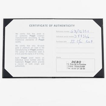 Piaget, ring, 18K vitguld med små briljantslipade diamanter.