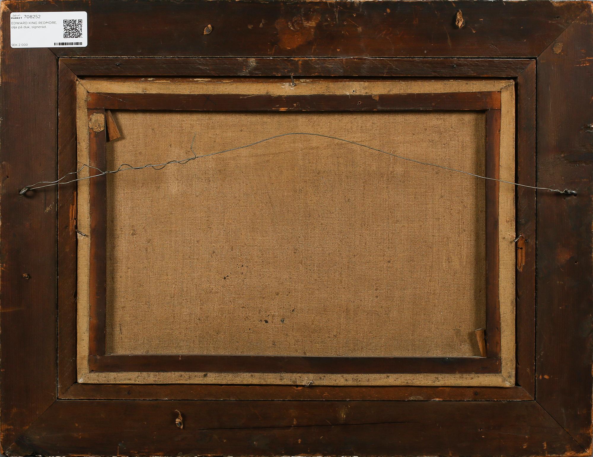 EDWARD KING REDMORE, olja på duk, signerad.