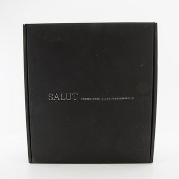 Signe Persson-Melin, candelabrum "Salut" for Byarums Bruk, late 20th century, cast aluminium.