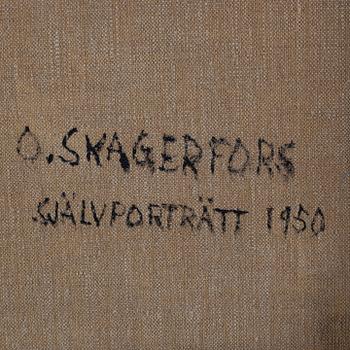 Olle Skagerfors, olja på duk, signerad, daterad 1950 a tergo.