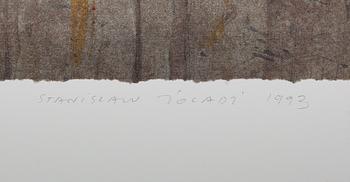 STANISLAW ZOLADZ, färglitografi, signerad, daterad 1993 och numrerad 171/275.
