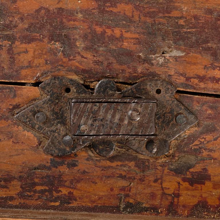 A South-German baroque 'Zunftruhe' guild casket for a weaver's guild, dated 1659.