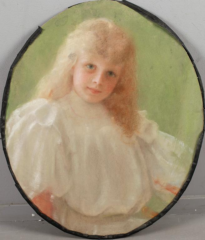 OKÄND KONSTNÄR, pastell, monogramsignerad och daterad 1903.