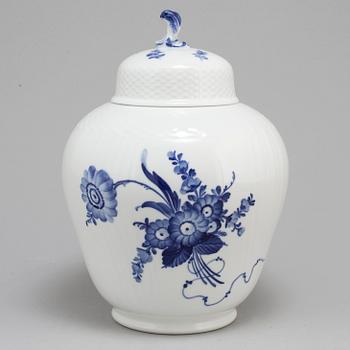 A second half of the 20th century 'Blå Blomst' lidded vase by Royal Copenhagen, Denmark.