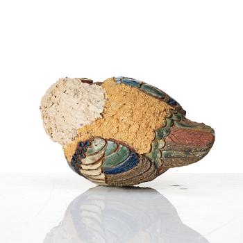 Tyra Lundgren, a stoneware sculpture of a bird, Sweden 1977.