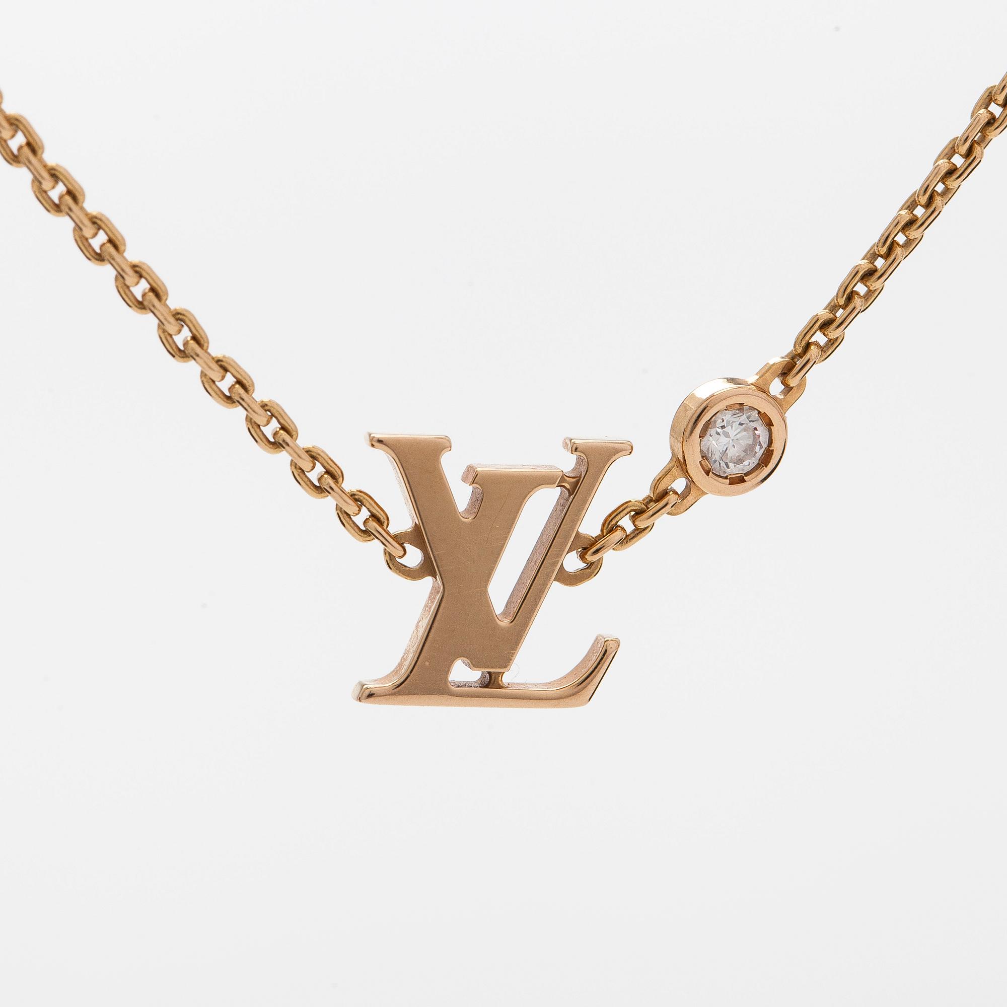 Louis Vuitton, halsband, "LV Idylle Blossom", 18K guld med en diamant.
