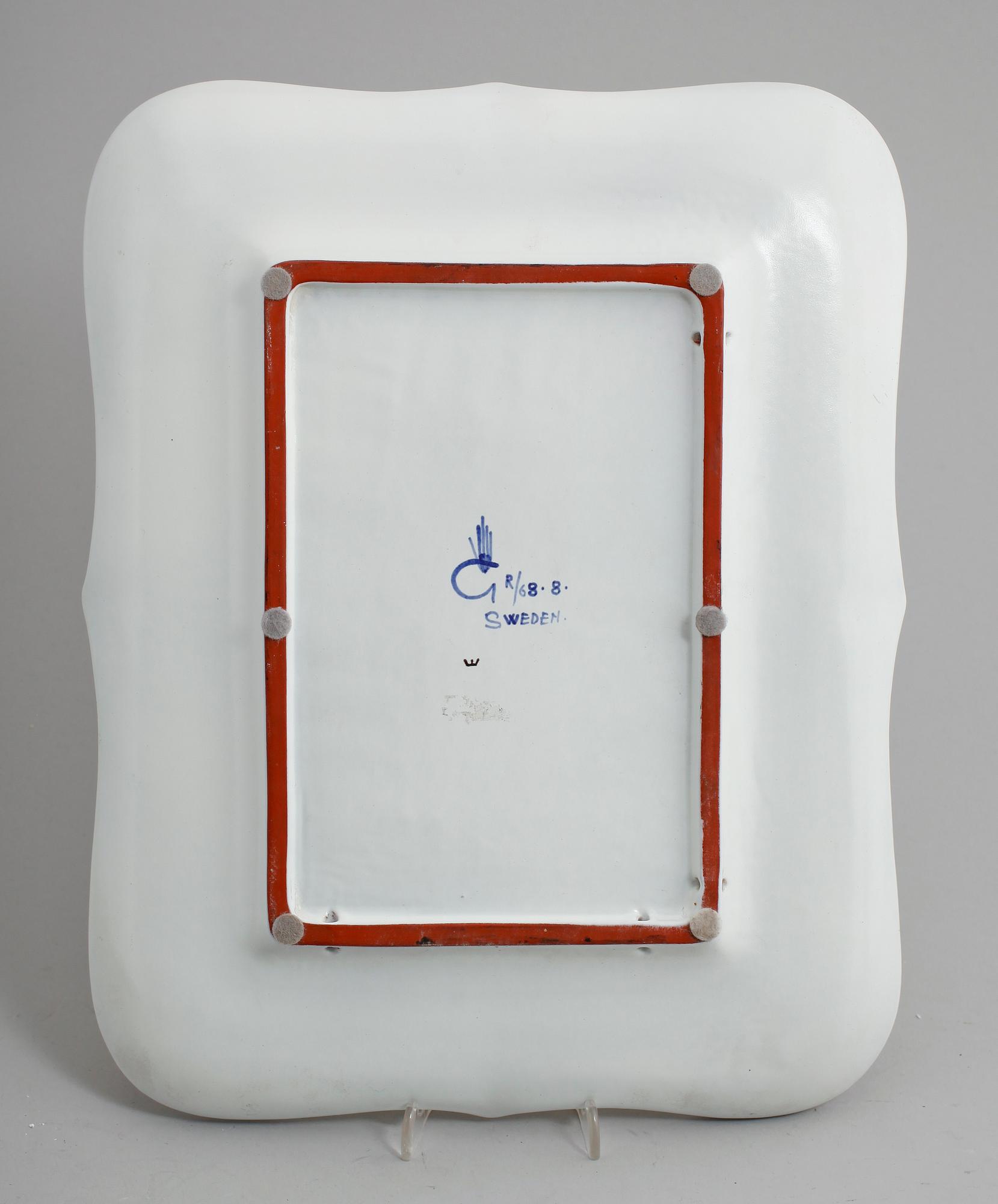 SPEGEL, fajans, Stig Lindberg, Gustavsbergs studio.