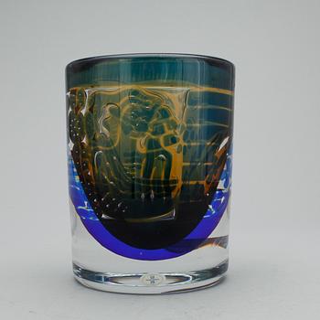 VAS, glas, "Gondoliären", Edvin Öhrström, Orrefors Gallery,  signerad och nurerad.