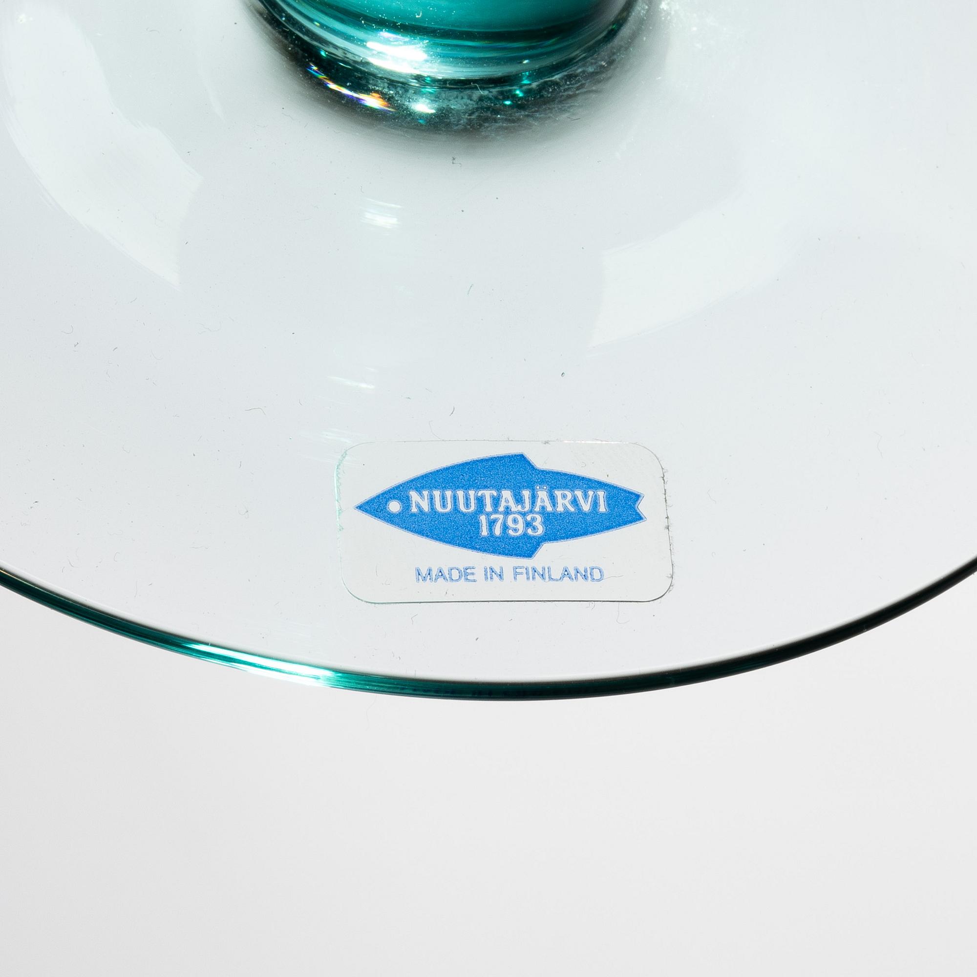 Kerttu Nurminen, beer glasses, 10 pcs, "Mondo", Iittala, late 20th century.