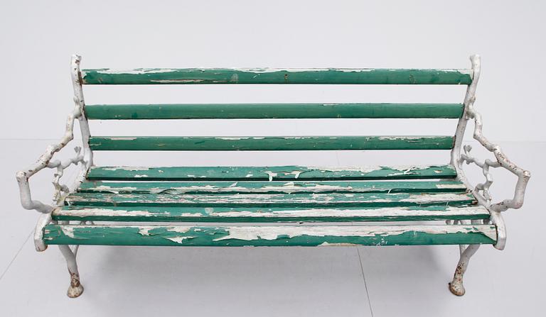 TRÄDGÅRDSSOFFA, gjutjärn, 1900-talets första hälft.