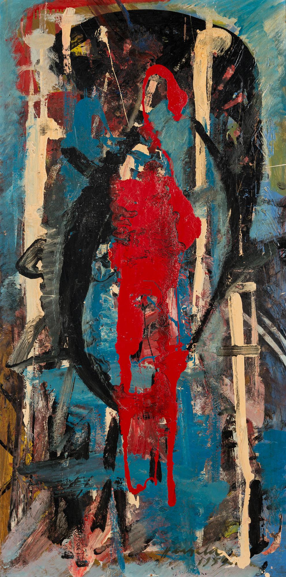 OLAVI HAARALA, oil on board, signed and dated 1959.