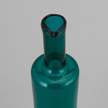Nanny Still, a glass bottle, signed Riihimäen Lasi O.Y Nanny Still.