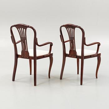 Karmstolar, ett par Thonet, 1900-talets början.
