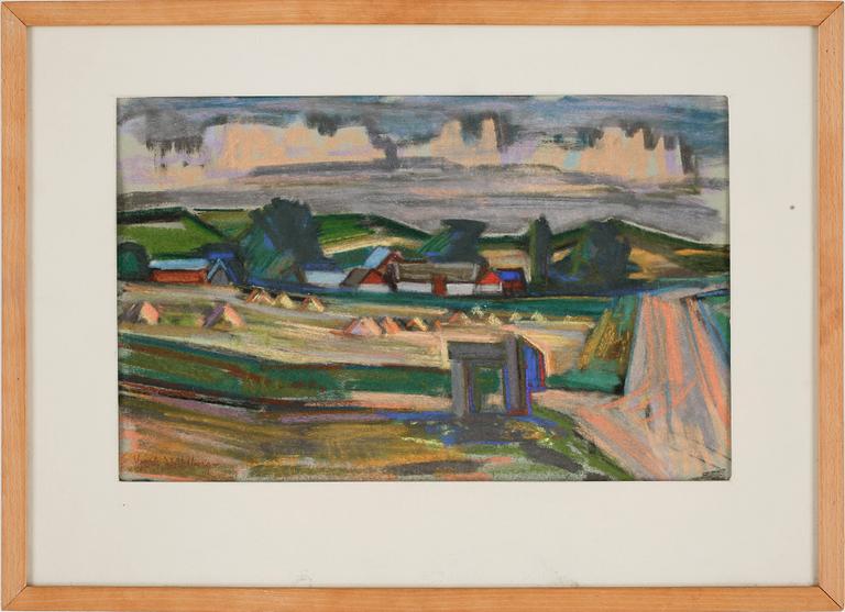 GERHARD WIHLBORG, pastell, signerad.