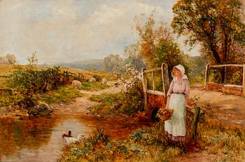 ERNEST WALBOURN, oil on canvas, signed.