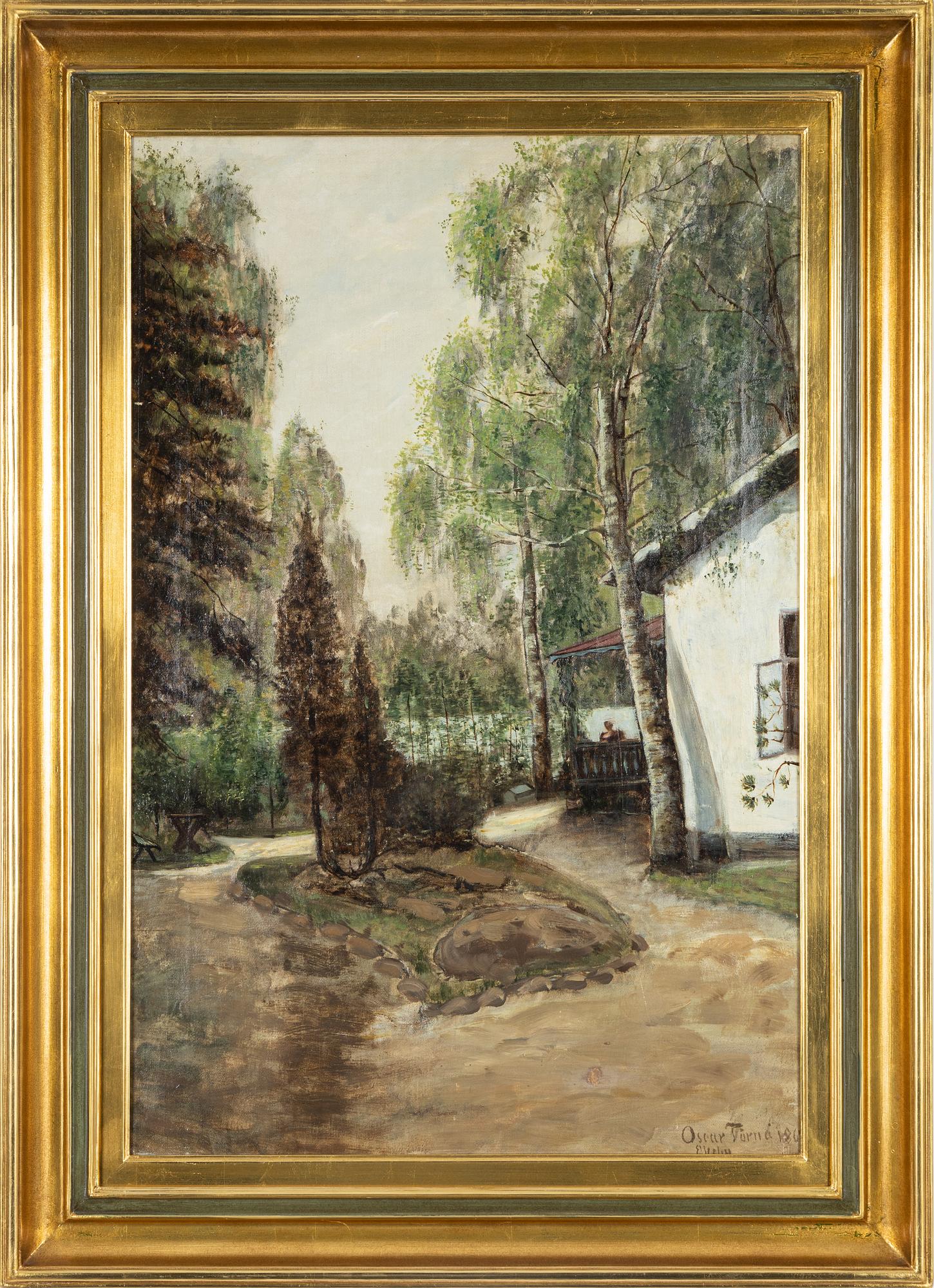 Oscar Törnå, oil on canvas, signed and dated Ekeby 1867.