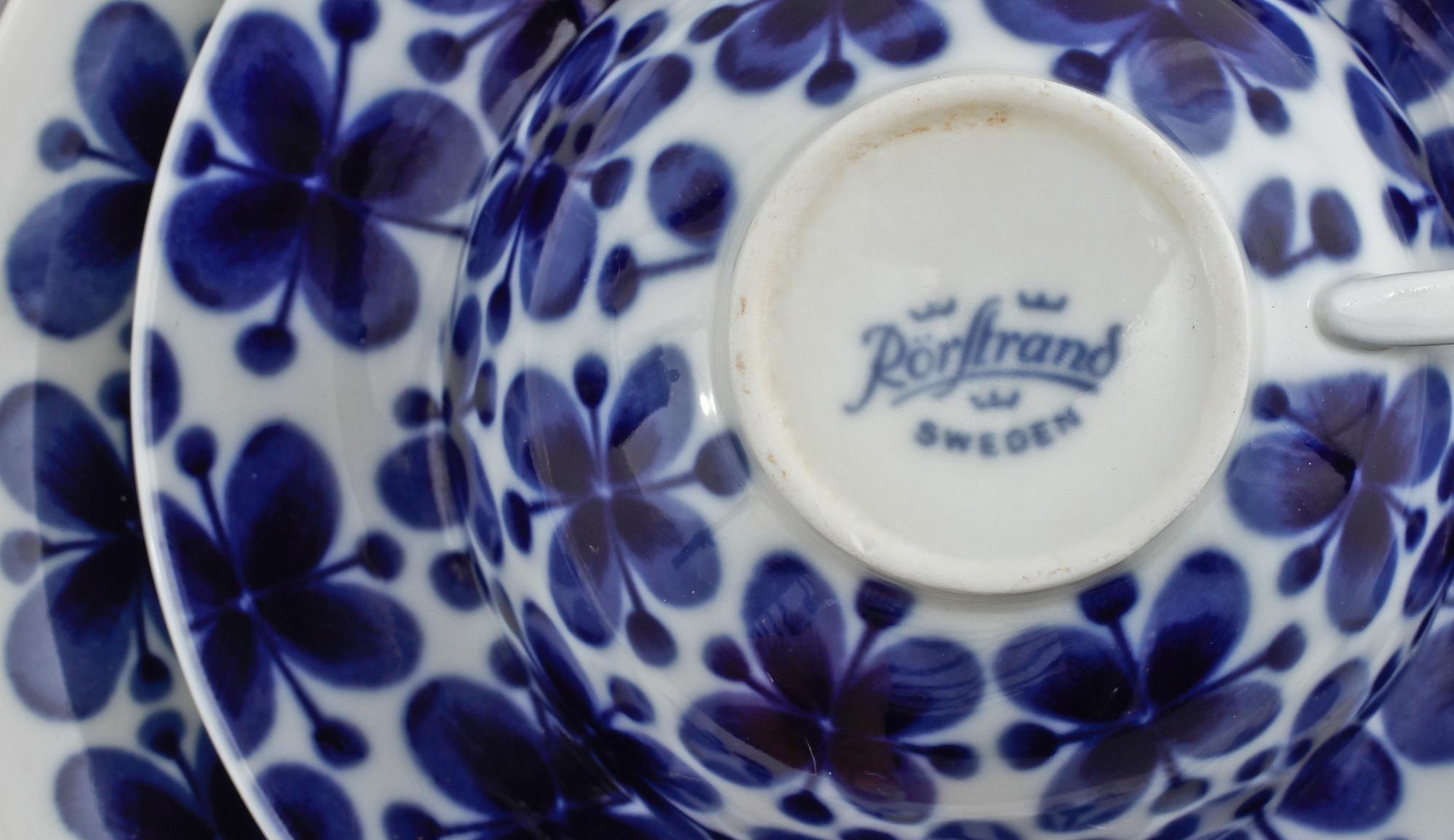 KAFFESERVISDELAR, 28 st, porslin, "Mon Amie", Marianne Westman, Rörstrand, 1900-talets andra hälft.