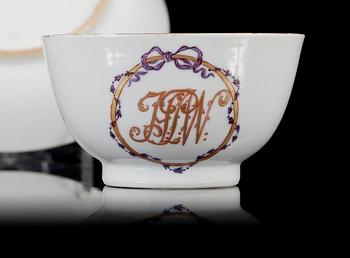 KOPP MED FAT, porslin, Kina, Qianlong, dat 1779.