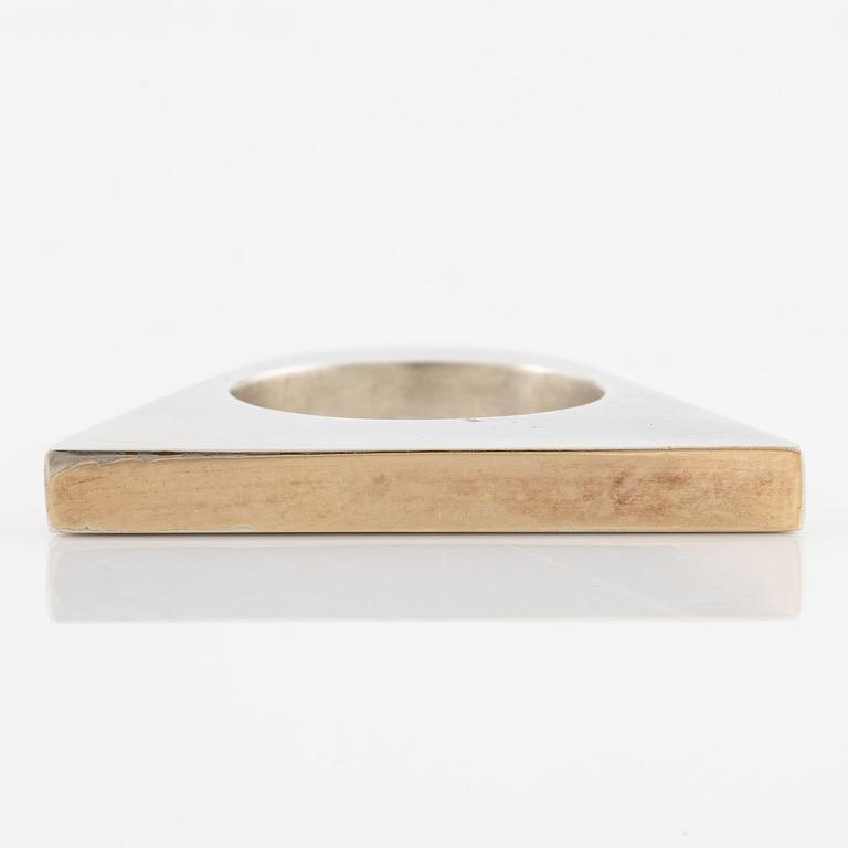 Sigurd Persson, a ring, sterling silver with gilding, Stockholm 1995.