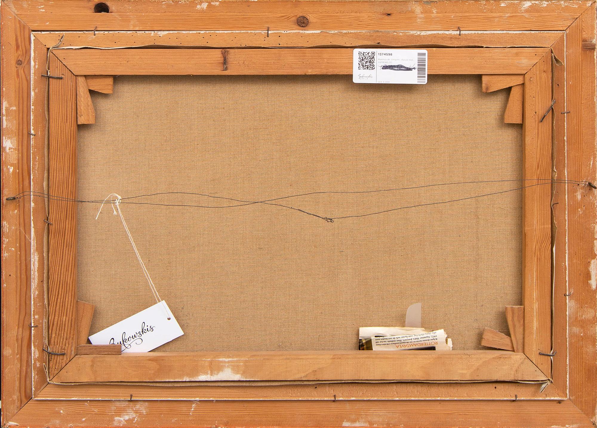 Marinus de Jongere, oil on canvas, signed.