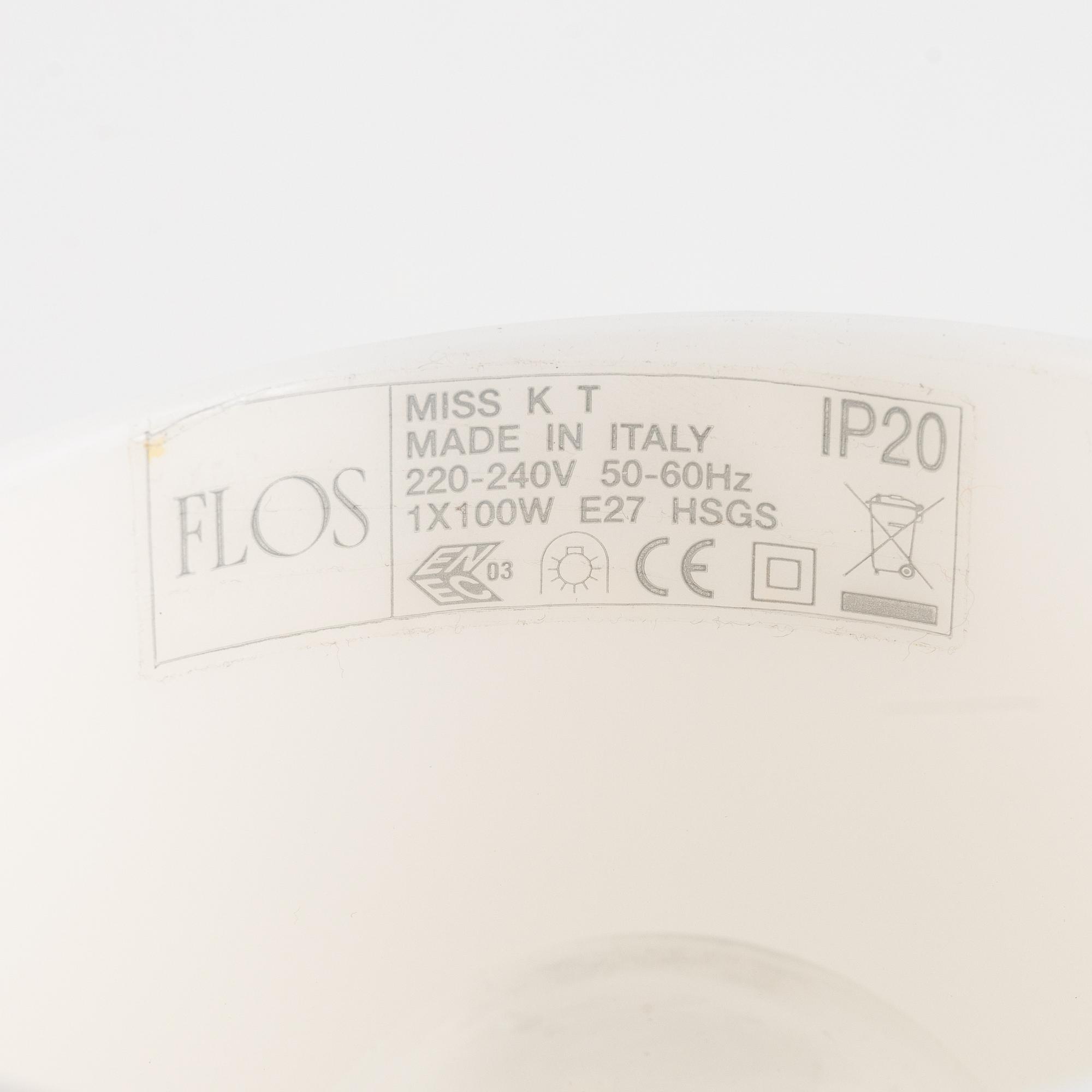 Philippe Starck, bordslampor, ett par, "Miss K", Flos, Italien.