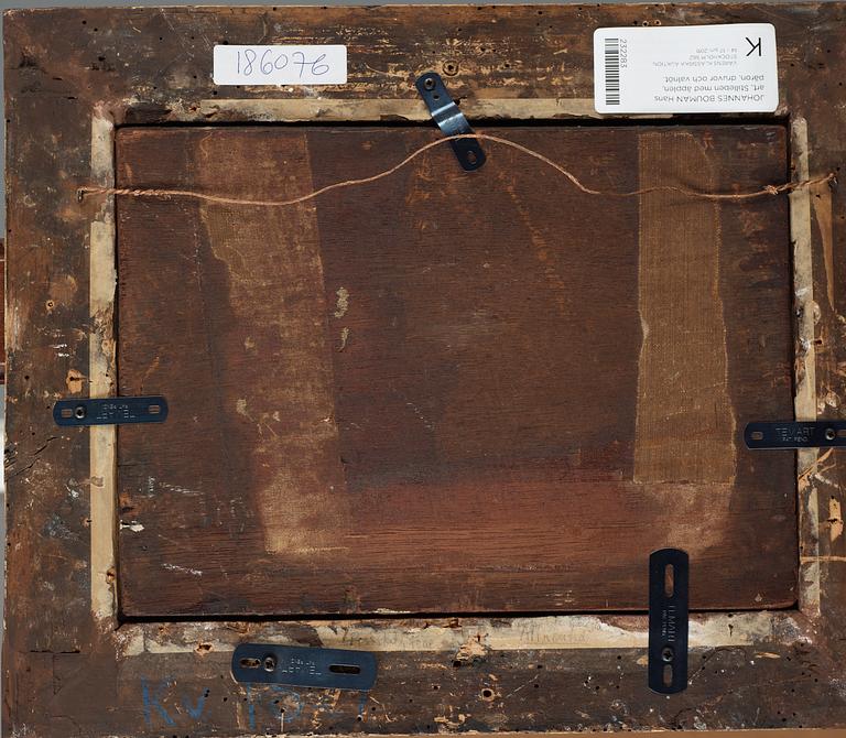 Johannes Bouman Hans efterföljd, Stilleben med äpplen, päron, druvor och valnöt.