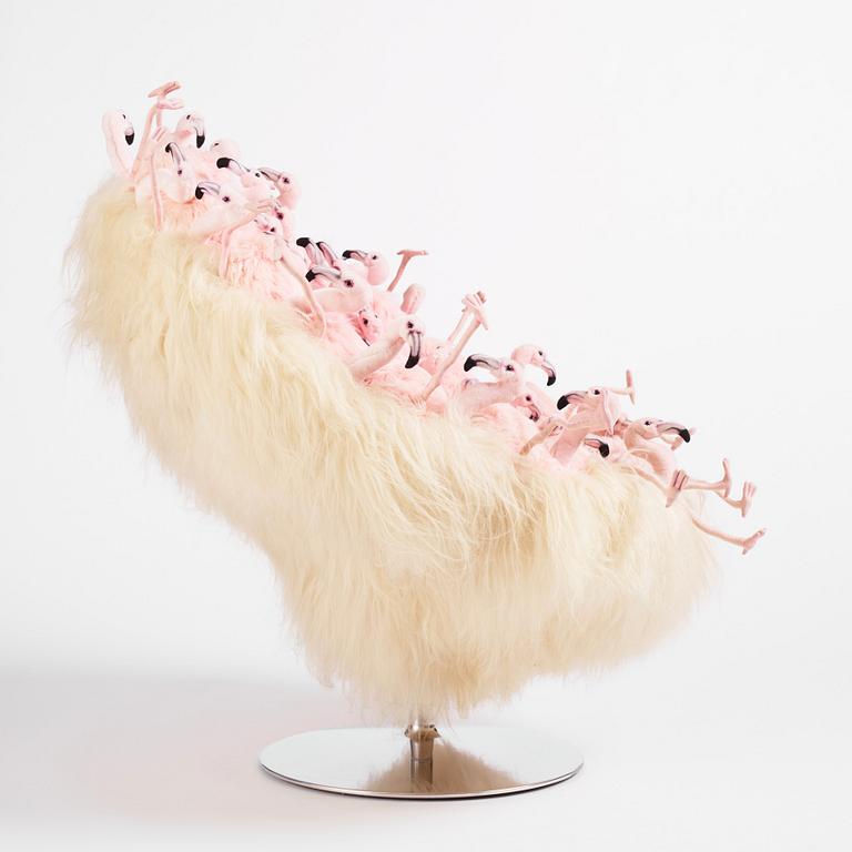 Alexis Verstraeten & Pauline Montironi, a "Miss Flamingo" armchair, ed. 14/30, AP Collection, Belgium 2017.