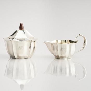 Karl Anderson, a silver coffee- and teaset, 4 pieces, Stockholm, Sweden 1918.