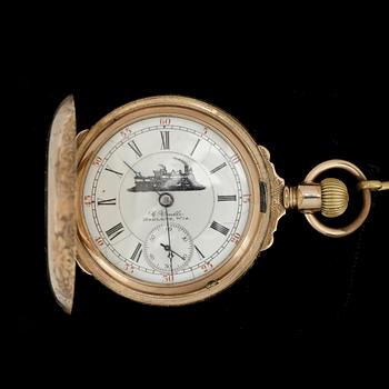 FICKUR, herr, troligen 10k guldpläterad mässing, Keystone Watch Case, USA 1900-talets början.