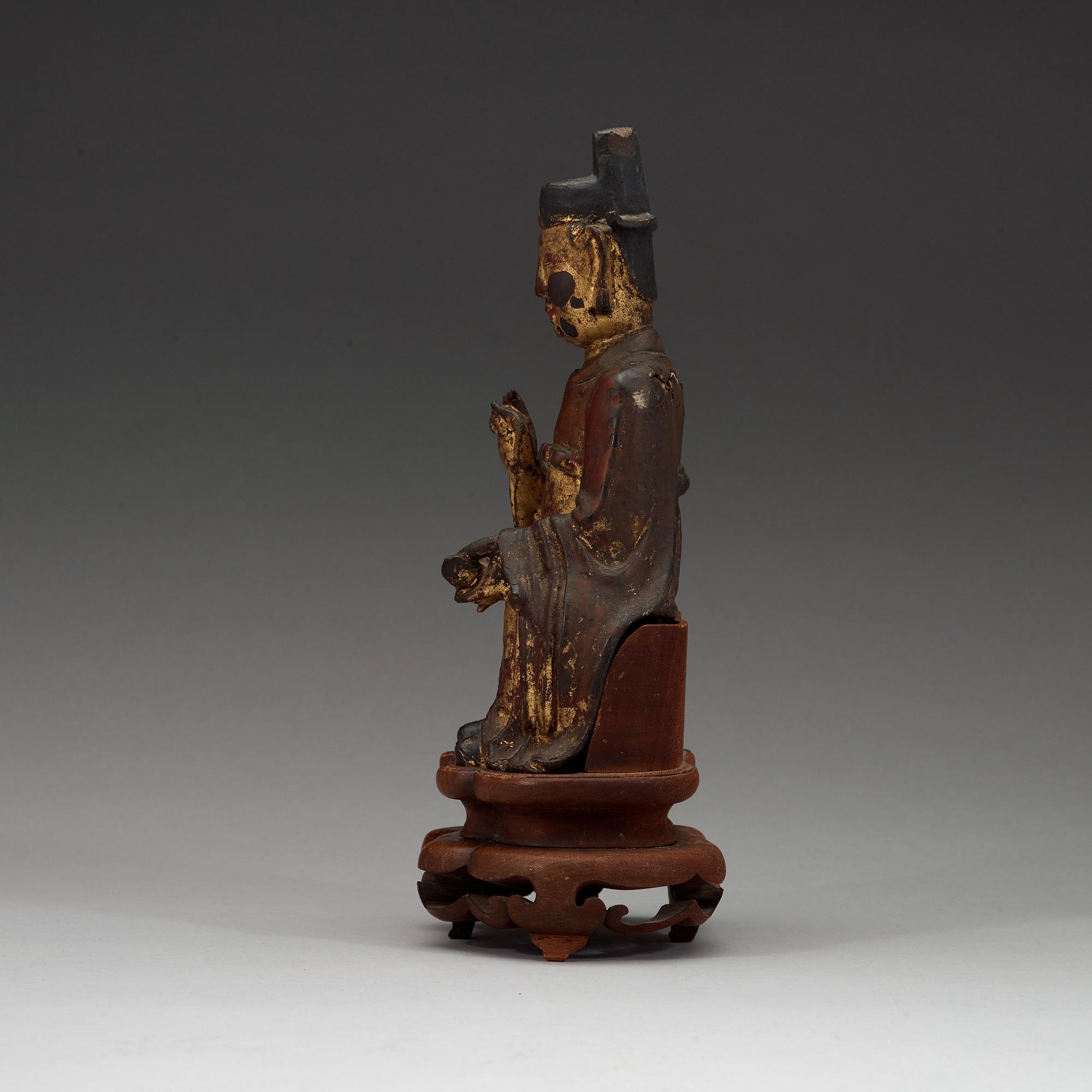 DAOISTISK DIGNITET, brons. Mingdynastin (1368-1644).