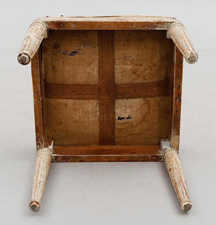 TABURETT, gustaviansk, 1700-talets slut.