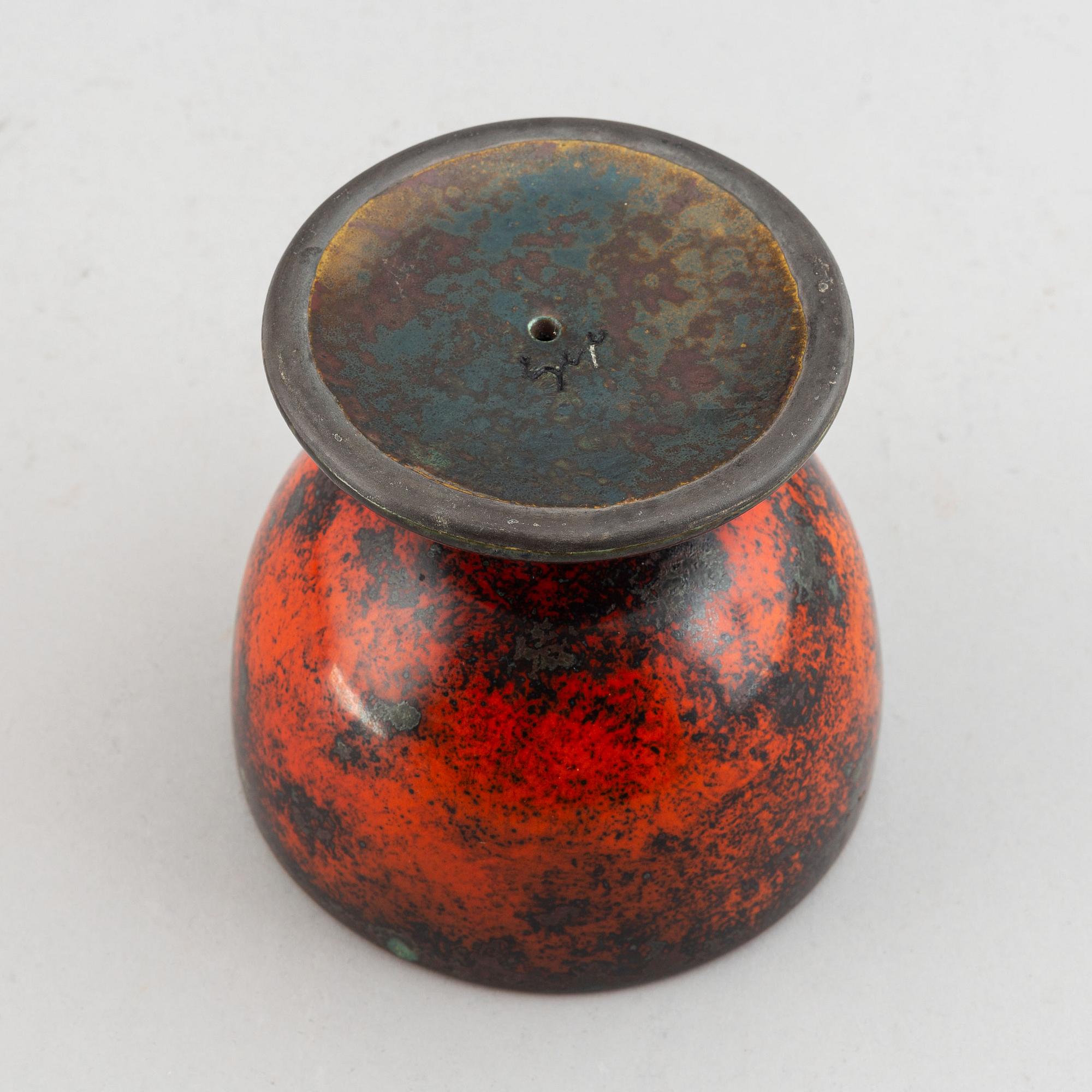 Hans Hedberg, a faience footed bowl, Biot, France.