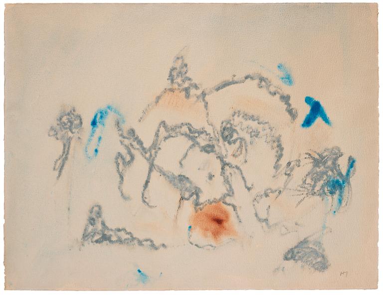 Henri Michaux, "Fond bleu pale".