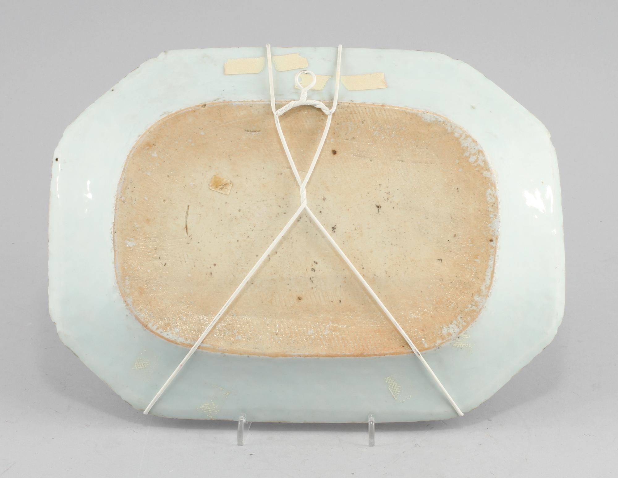 STEKFAT, porslin, Kina, 1700-tal.