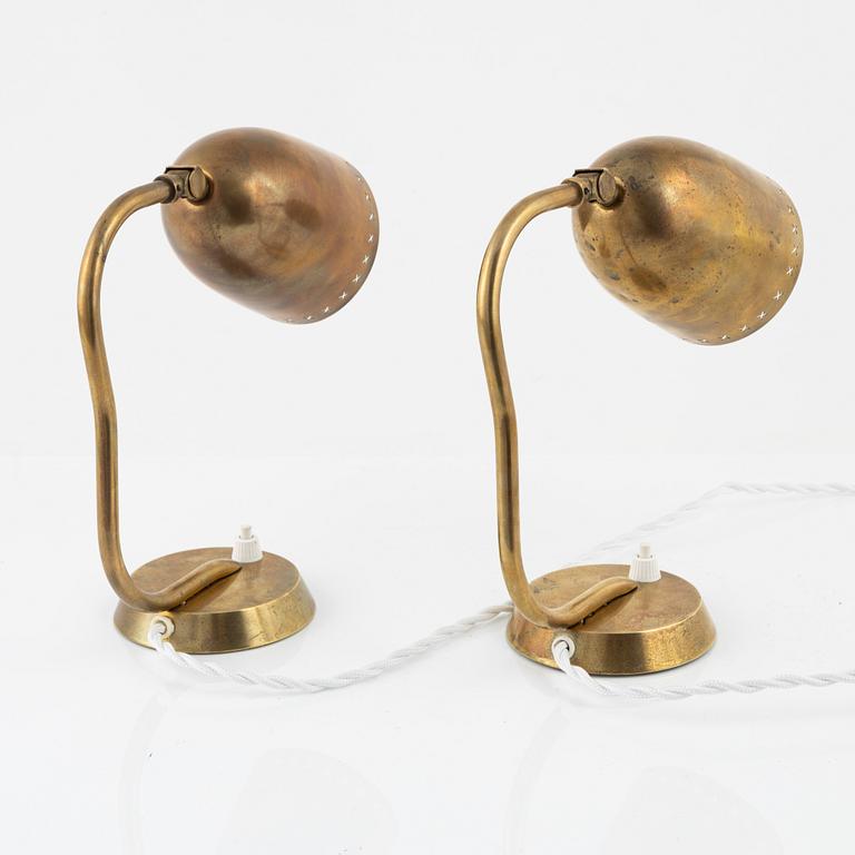 A pair of Swedish Modern table lights/wall lights, 1940's.