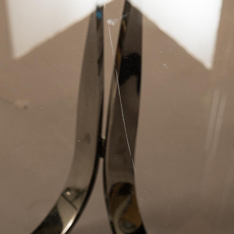 A 1970s glass top coffee table by Roger Sprunger for Dunbar USA.