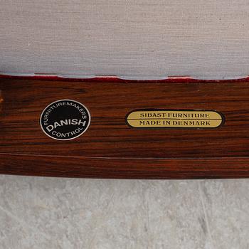 ARNE VODDER, eight Danish rosewood chairs from Sibast, 1960's.