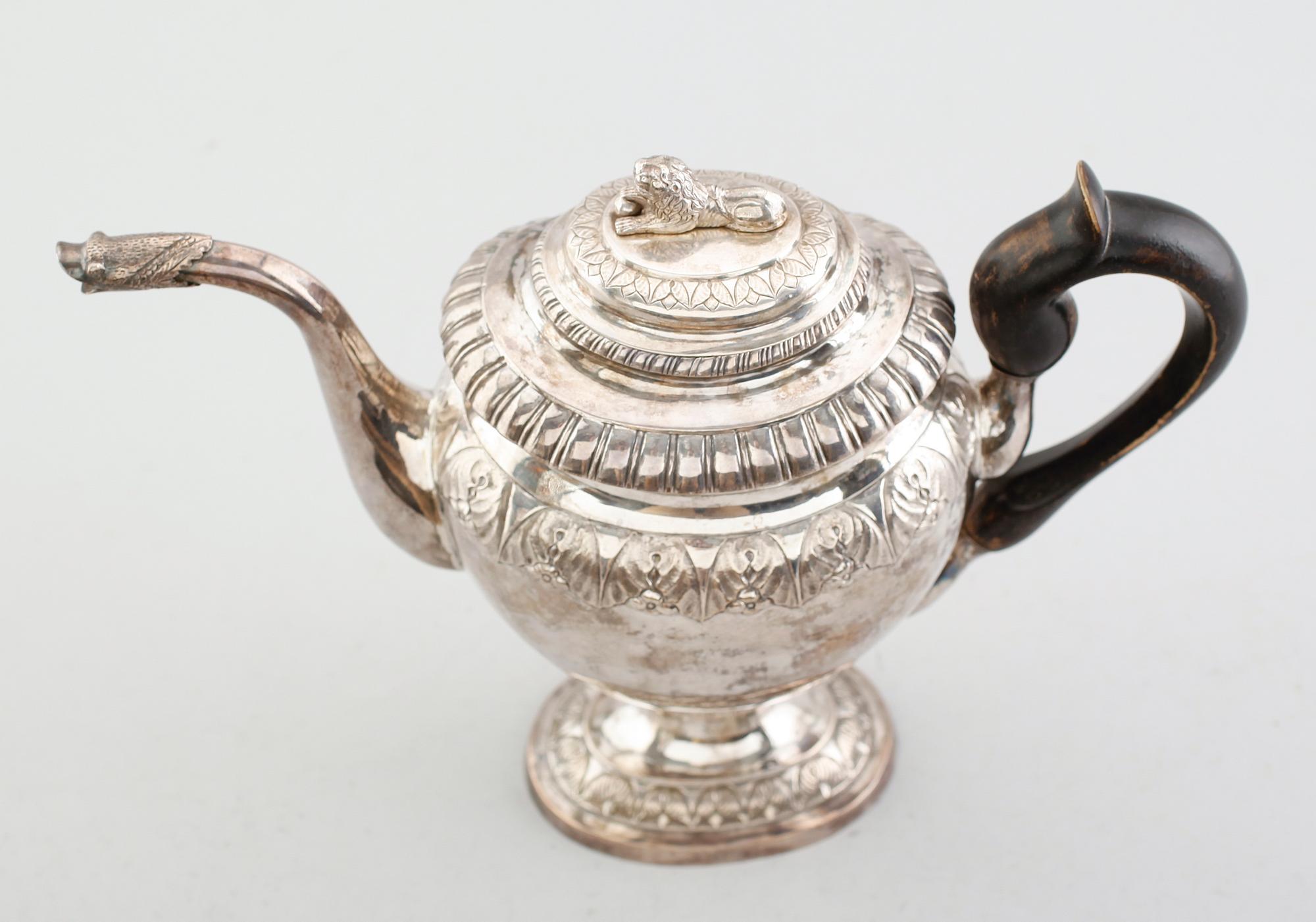 KAFFEANNA, silver, Magnus Fryberg, Jönköping 1833. Total vikt ca 820 g.