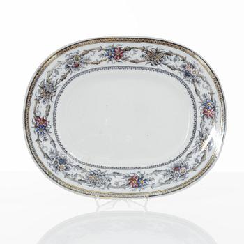 Dinner service, 100 pieces, creamware, "Iris", Rörstrand, second half of the 20th Century.