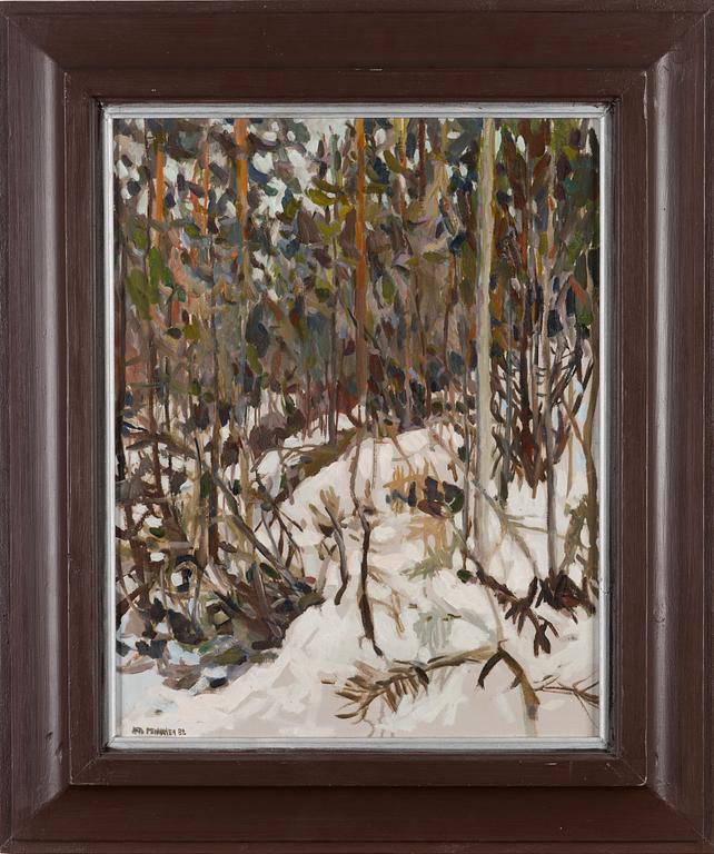 ARTO PENNANEN, olja på duk, uppfodrad på pannå, signerad och daterad -82.