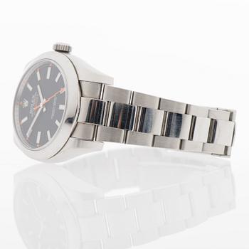 ROLEX, Oyster Perpetual Milgauss, wrist watch 40 mm.