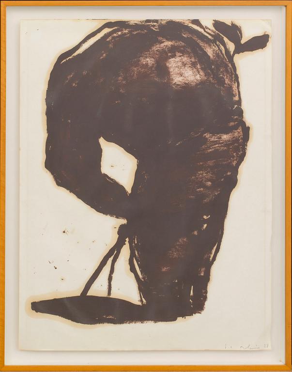 JEAN CHARLES BLAIS, blandteknik, signerad och daterad -88.