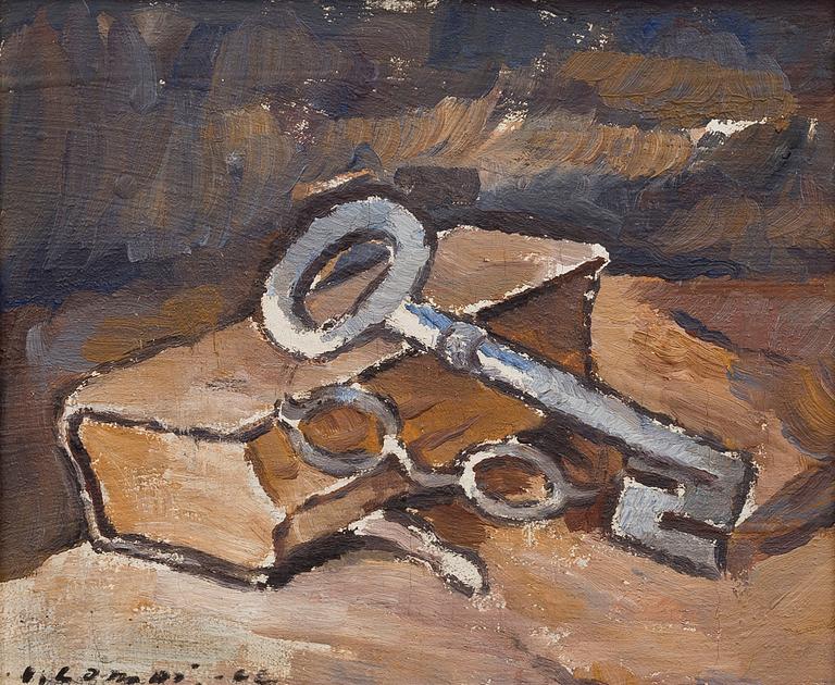 VILHO LAMPI, STILL LIFE WITH A KEY.