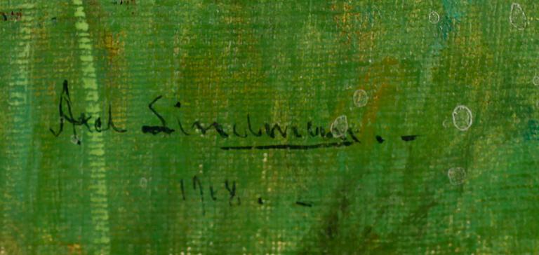 AXEL LINDMAN, olja på duk, sign och dat 1918.