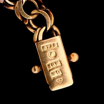 ARMBAND, 18K guld, svenska stämplar, 1971. Total vikt ca 14,4 g.
