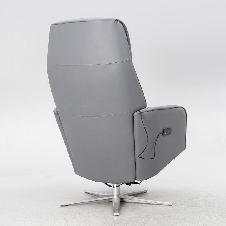 A "Scott Power premium" recliner armchair, Stressless, 21st century.