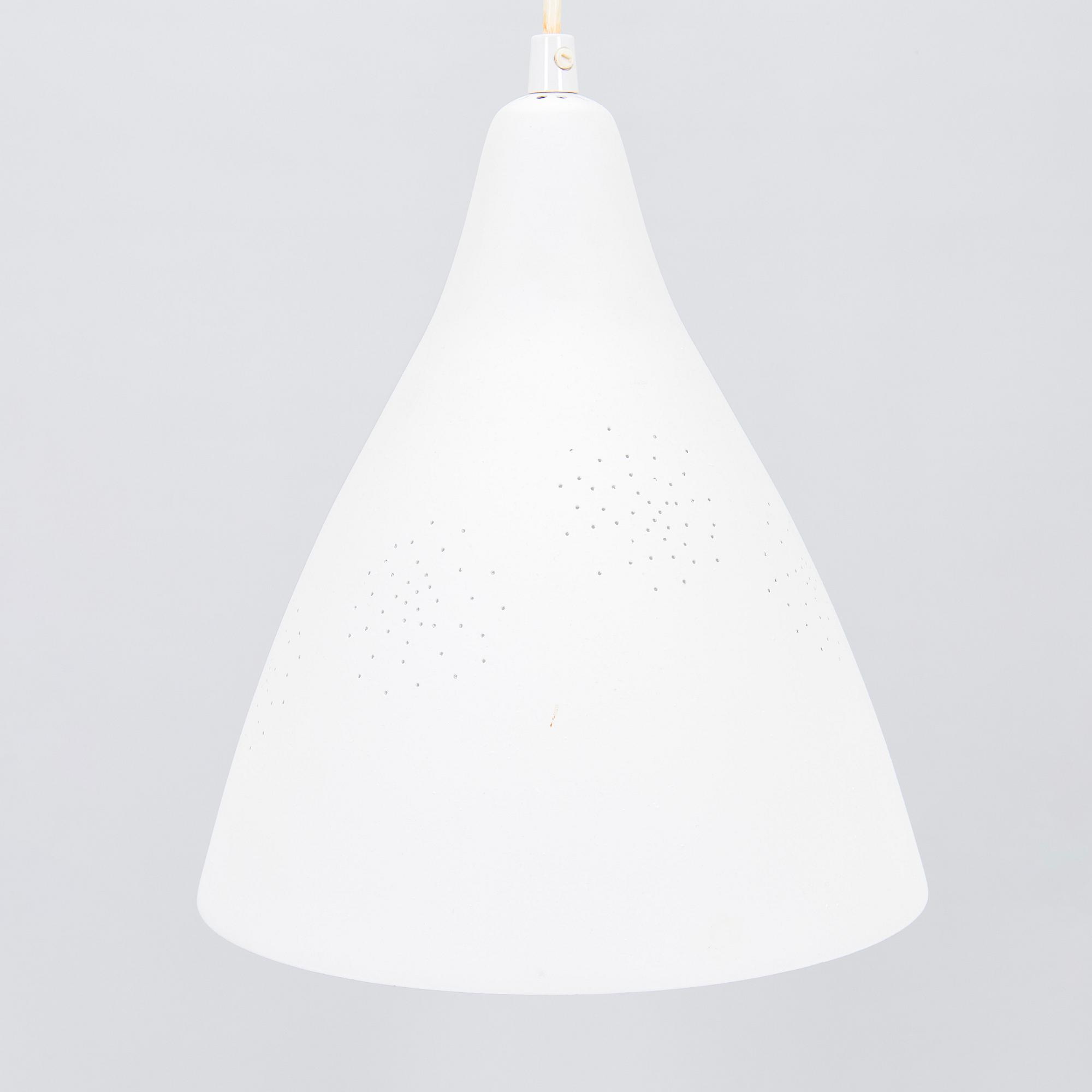 Lisa Johansson-Pape, taklampor, 3 st, modell 1314 Stockmann Orno 1950-tal.