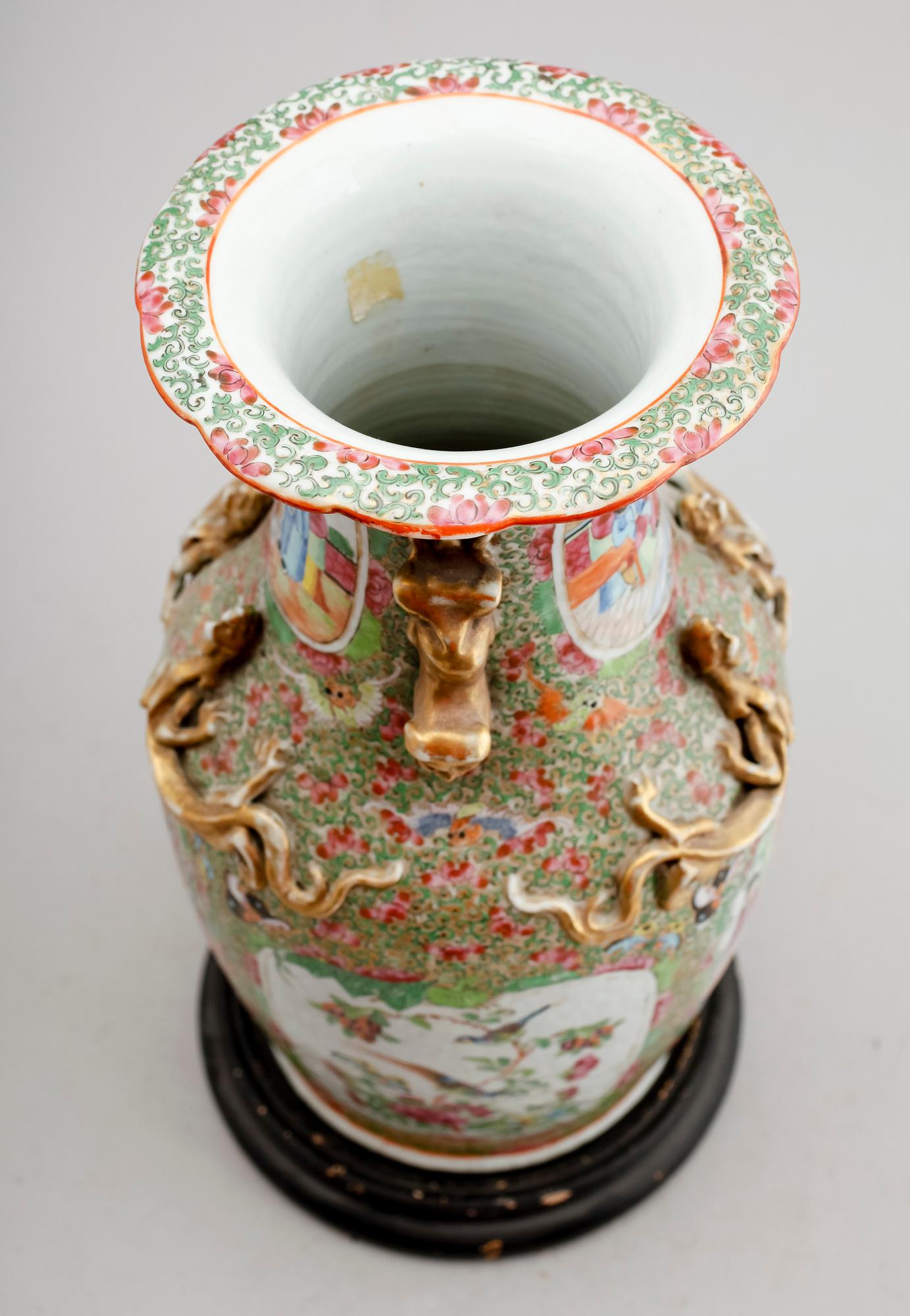 VAS, porslin, Kina, Kanton, 1800-tal.