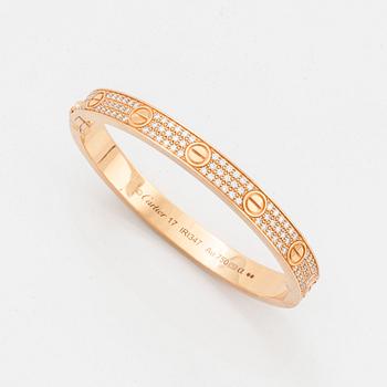 A Cartier "Love" bracelet.